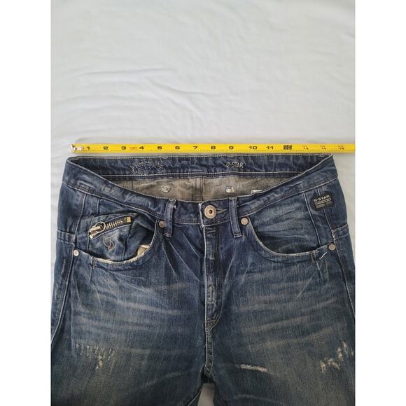G-Star Raw ARC Ocean 3D Tapered Jeans Size 26x30 Distressed Medium Wash Grunge - Picture 10 of 13
